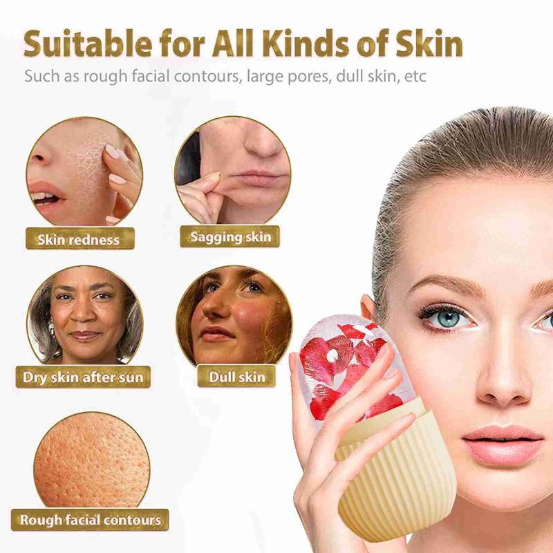ニューフェイスアイスローラー シリコン製美容アイスモールド  - Face Ice Roller Puffiness のレビューと価格