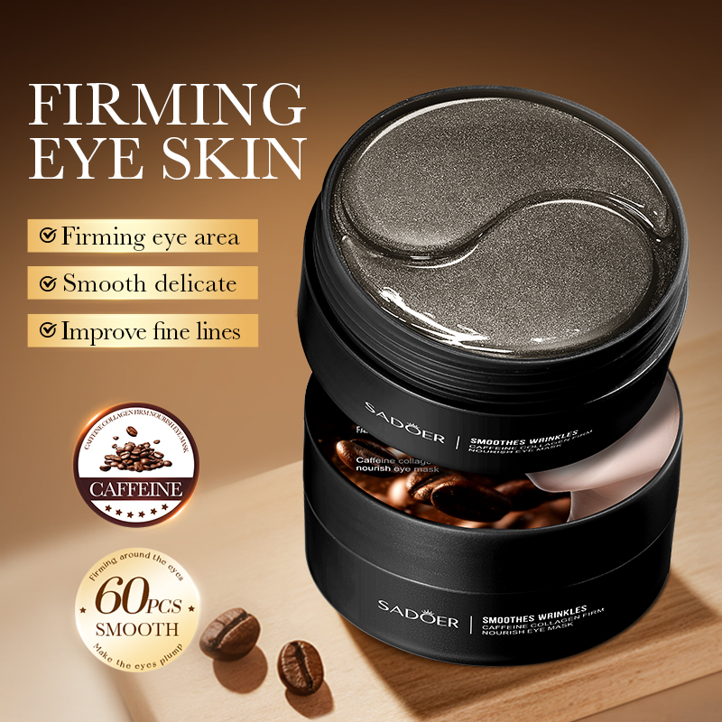 60 個 SADOER カフェインクリスタルコラーゲンアイマ - Collagen Under Eye Patches のレビューと価格