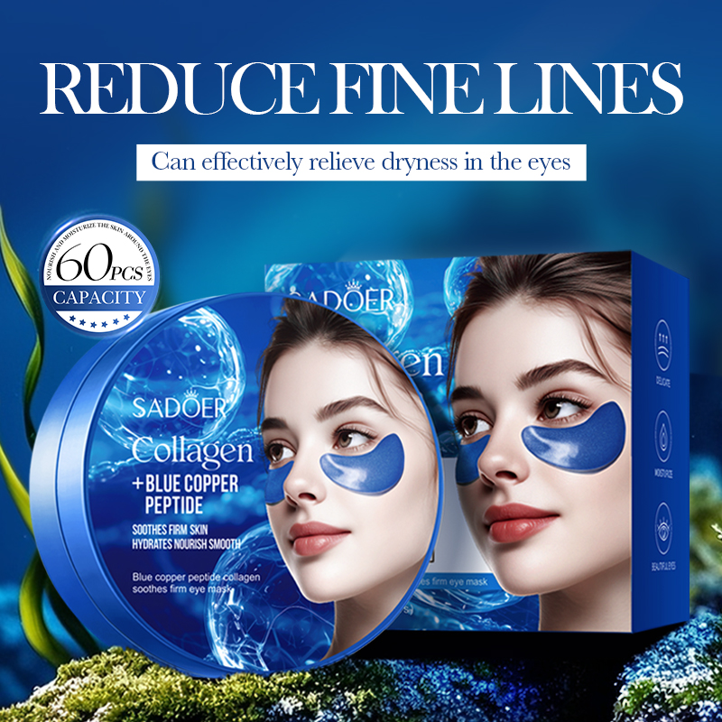 60 個 SADOER カフェインクリスタルコラーゲンアイマ - Collagen Under Eye Patches のレビューと価格