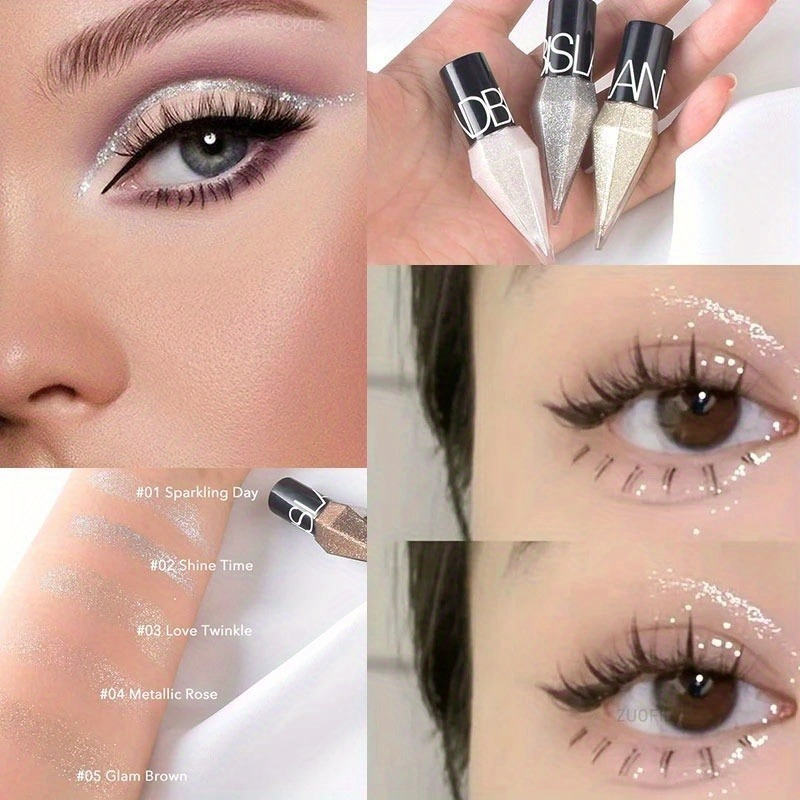 真珠光沢のあるグリッターダイヤモンド液体アイライナーシマーシ - Waterproof Liquid Eyeliner Pen のレビューと価格
