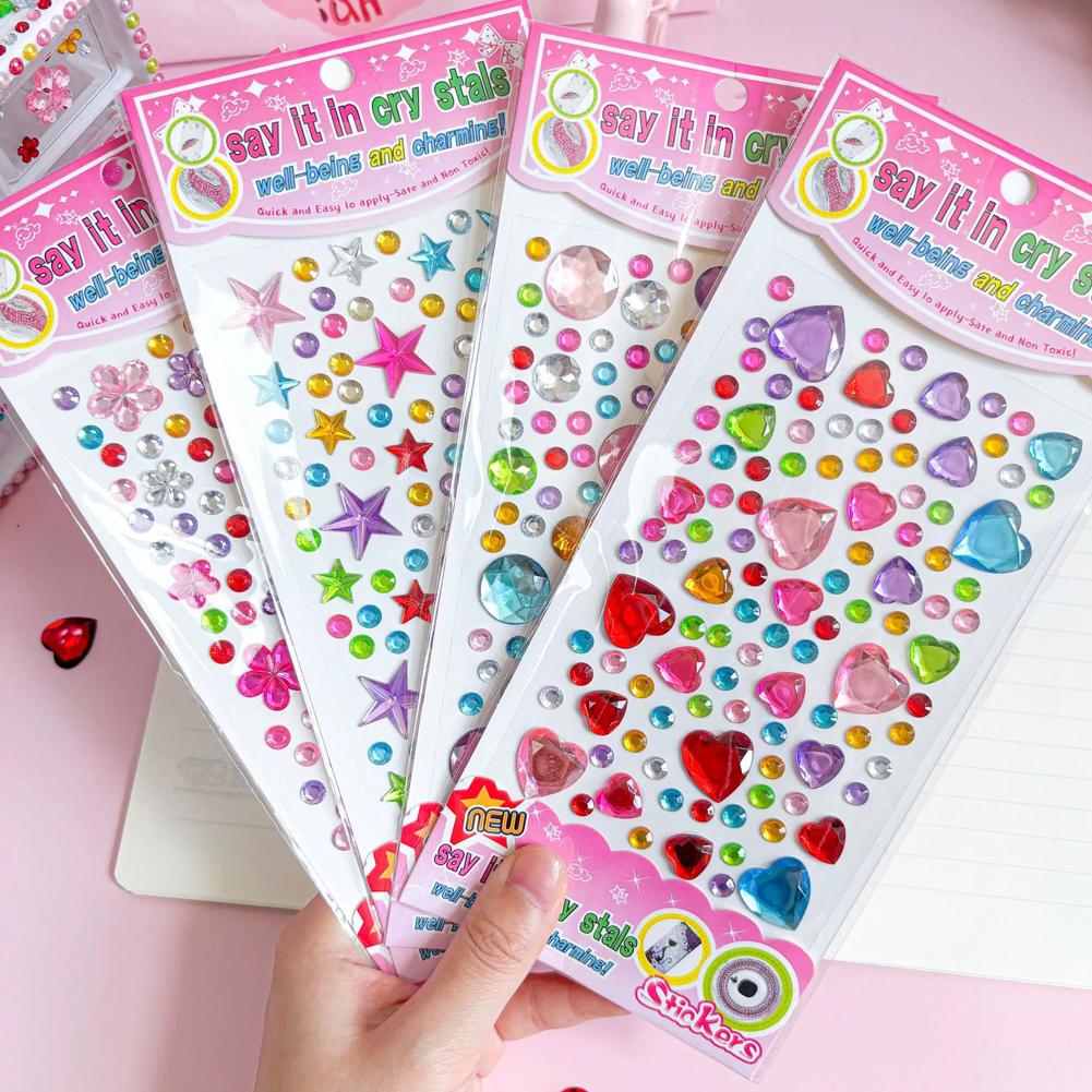 自己粘着式フェイスラインストーン カラフルクリスタルジェムス - Nail Art のレビューと価格