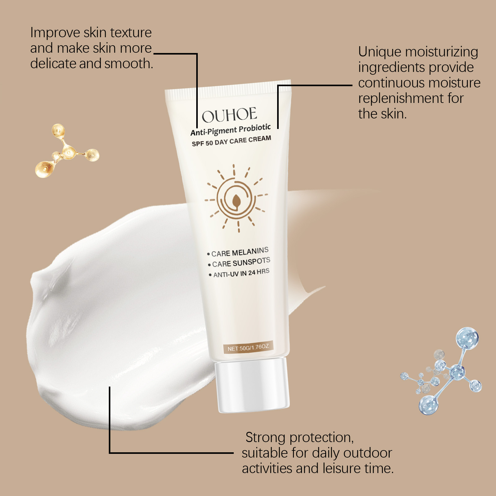 SPF50 日焼け止め 紫外線を防ぐ 色素沈着を抑える 均一 - Spf 50 Waterproof Sunscreen のレビューと価格
