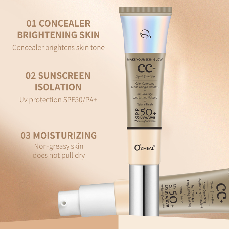 Ocheal 30 グラム CC クリームファンデーション  - Spf 50 Waterproof Sunscreen のレビューと価格