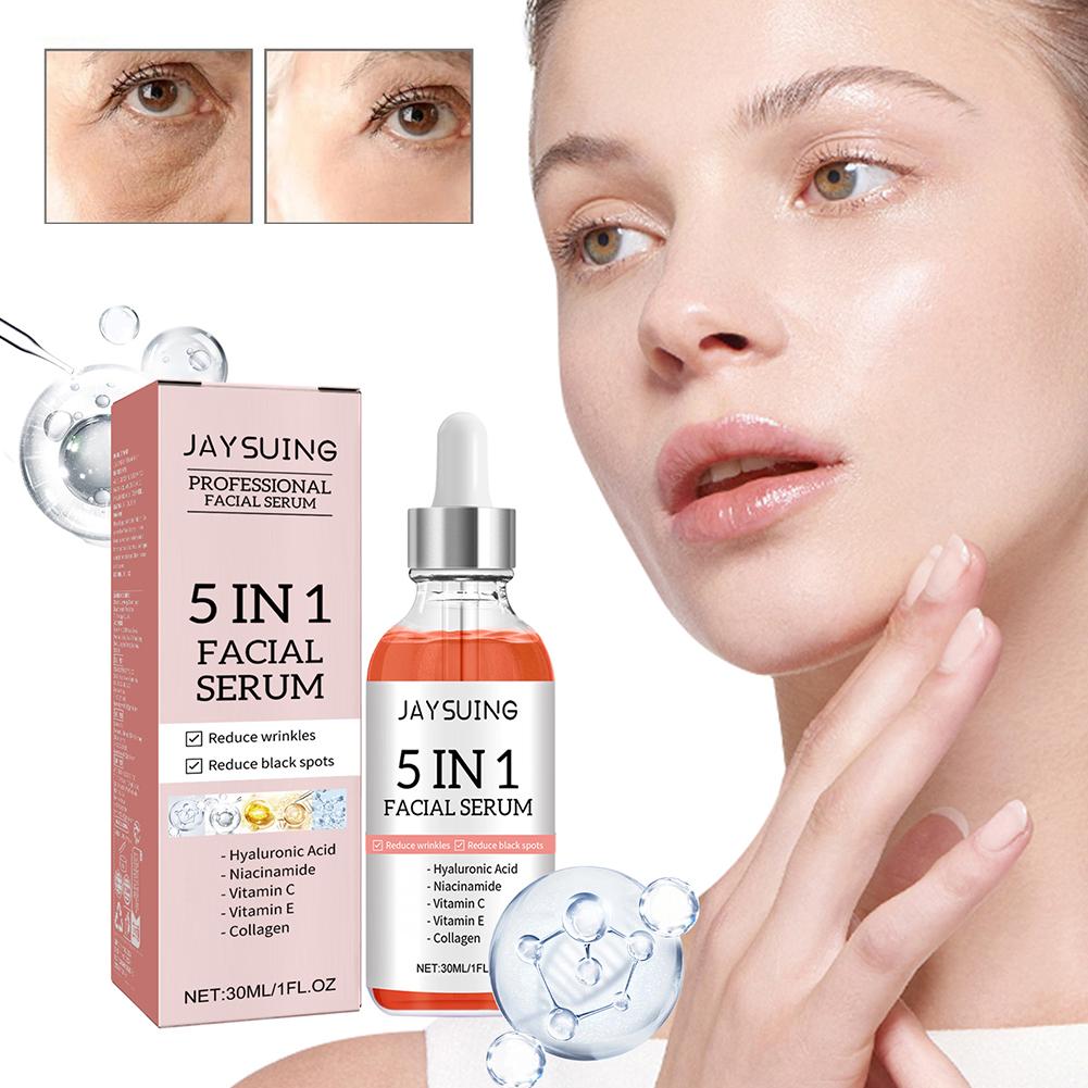 5 in 1 ビタミンC＆ヒアルロン酸フェイスセラム、引き締 - Niacinamide Pore Shrinking Essence のレビューと価格