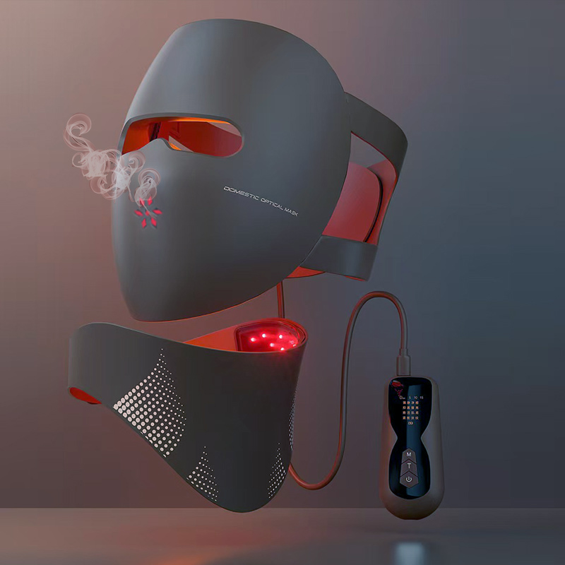 高品質ソフトシリコン3C LEDフェイスネックマスクライトセ - Led Light Therapy Face Mask のレビューと価格