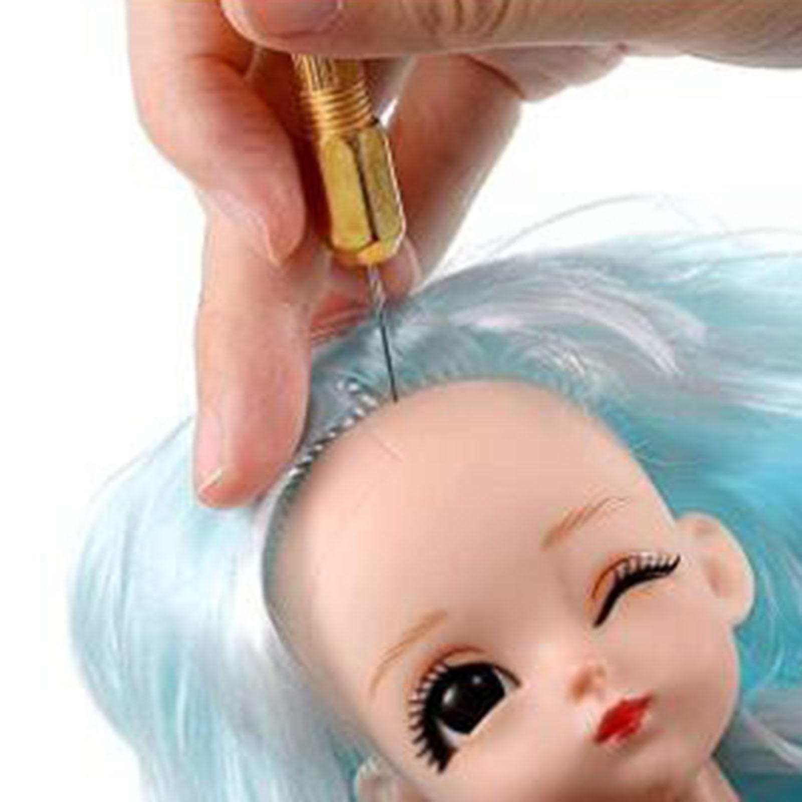 子供用ドールヘア植毛ホルダー ステンレス製フェルトツール カ - Hair Care のレビューと価格