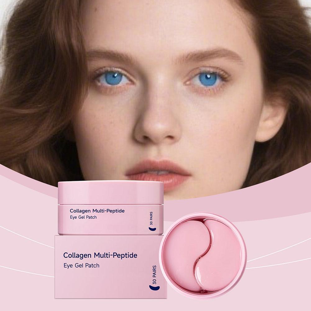 コラーゲンマルチペプチドアイパッチ、むくみ、くま、しわ対策、 - Collagen Under Eye Patches のレビューと価格