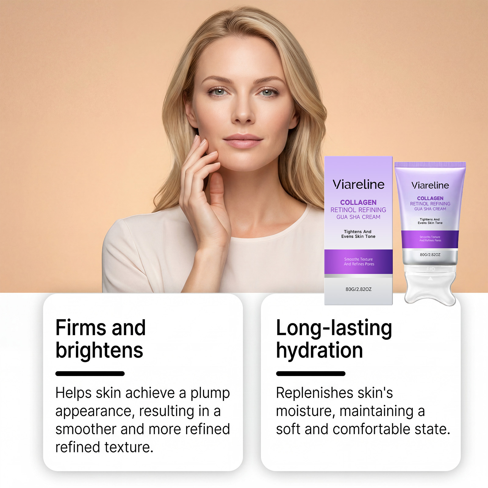 コラーゲンレチノール保湿フェイスクリーム グアシャマッサージ - Retinol Anti Wrinkle Cream のレビューと価格