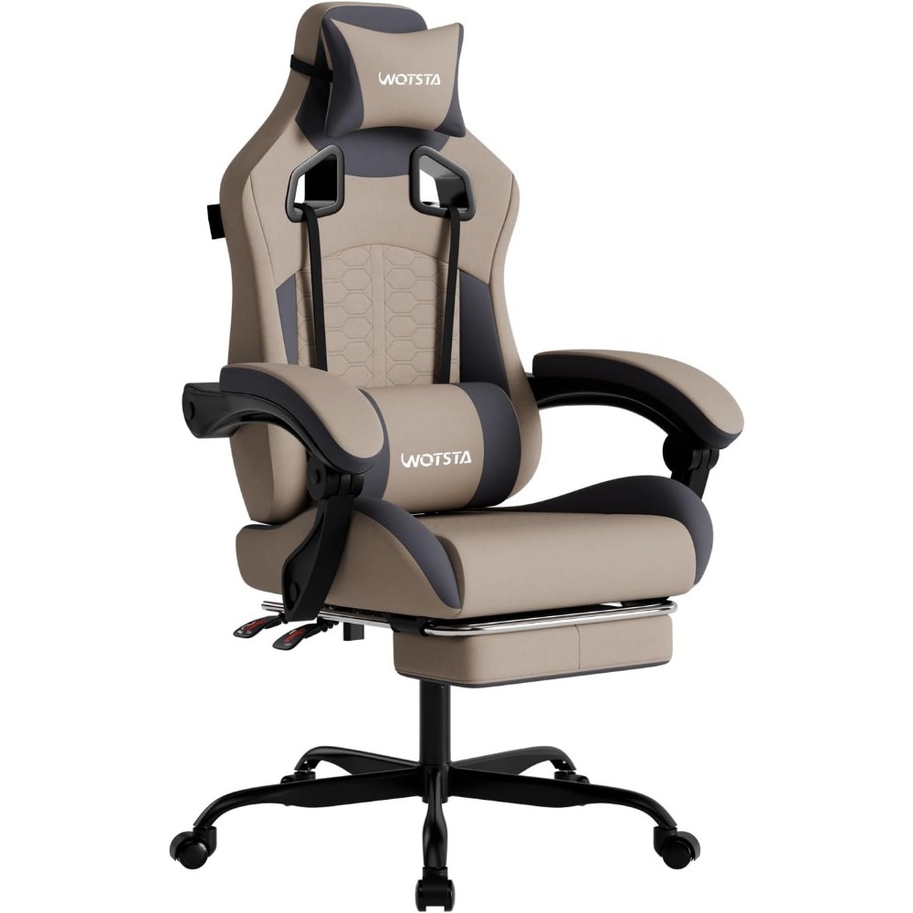 人間工学に基づいたゲーミングチェア、マッサージ機能、フットレ - Massage のレビューと価格