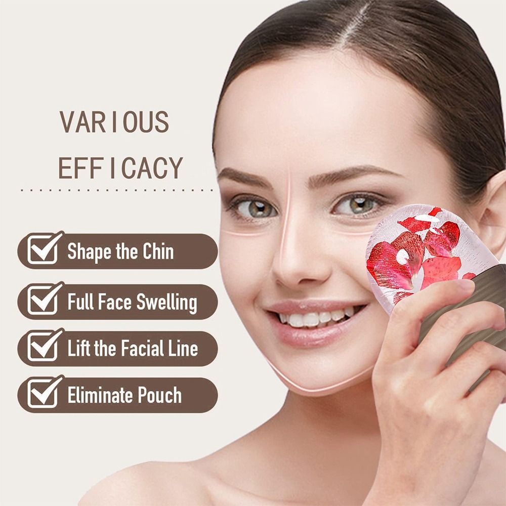 1pc 新しいシリコーンアイスローラーフェイスリフティング毛 - Face Ice Roller Puffiness のレビューと価格