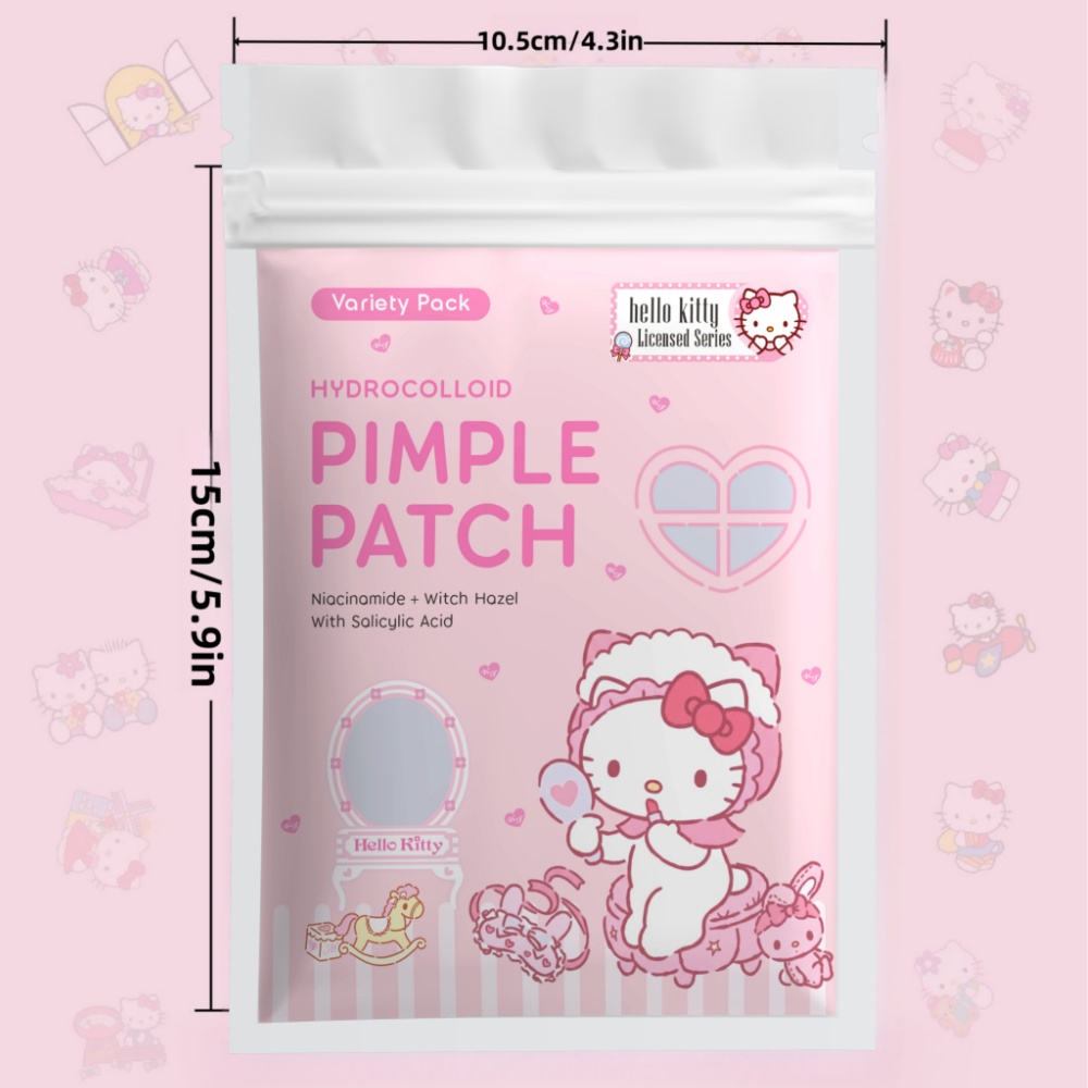 24/72枚入り ハローキティ ハイドロコロイドニキビパッチ - Hydrocolloid Pimple Patch のレビューと価格