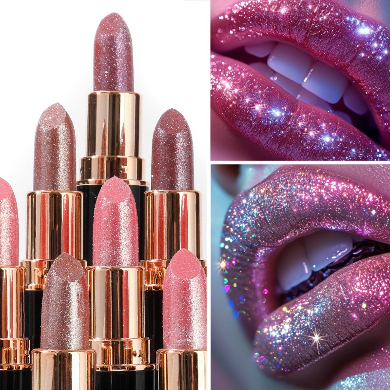 メタリックグリッター口紅ダイヤモンド眩しい防水セクシーなリッ - Matte Velvet Lip Tint Long Lasting のレビューと価格