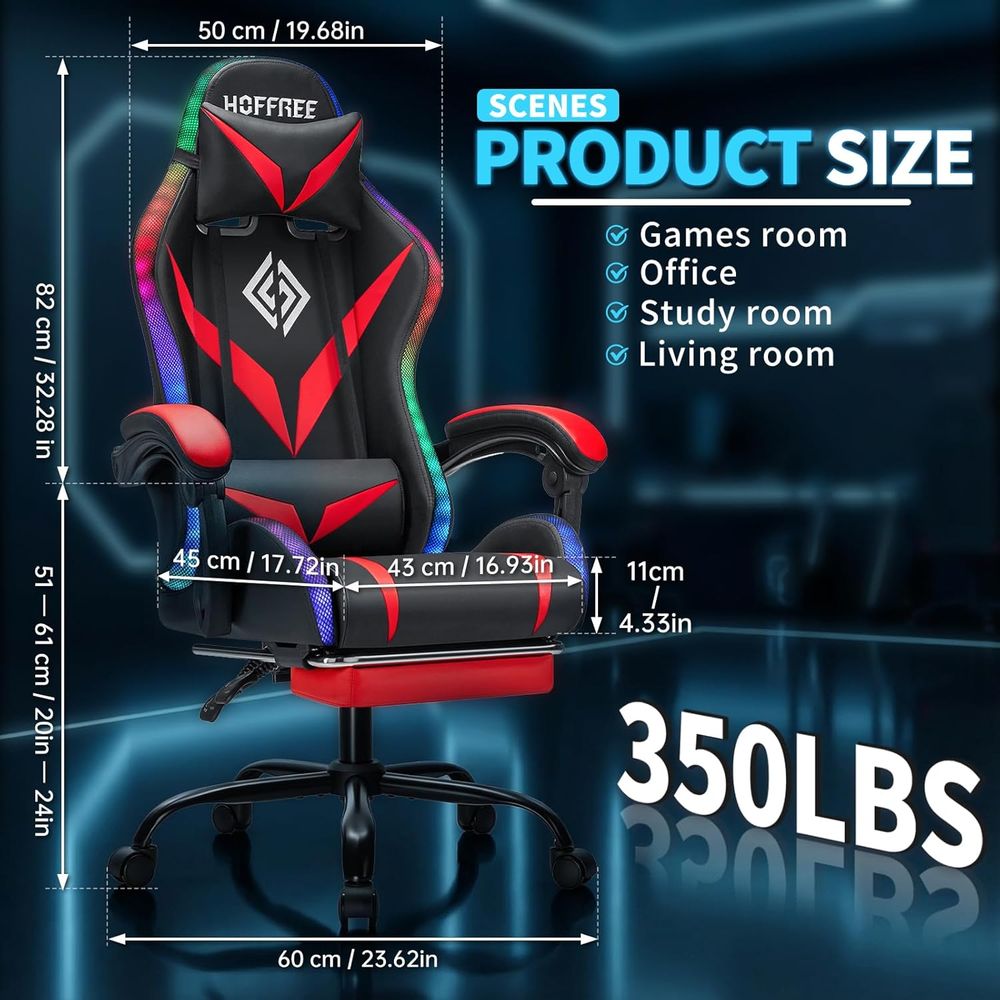 人間工学に基づいたハイバックゲーミングチェア（マッサージ機能 - Massage のレビューと価格