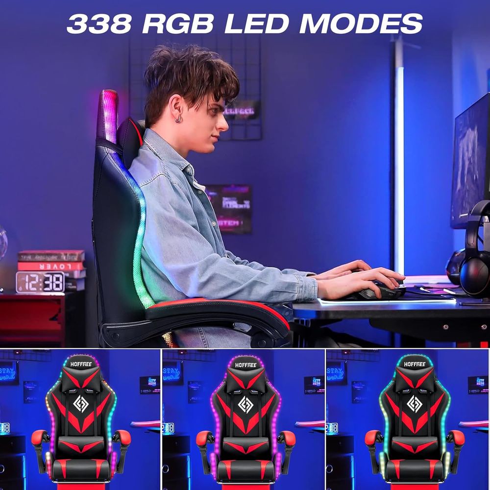 人間工学に基づいたハイバックゲーミングチェア（マッサージ機能 - Massage のレビューと価格