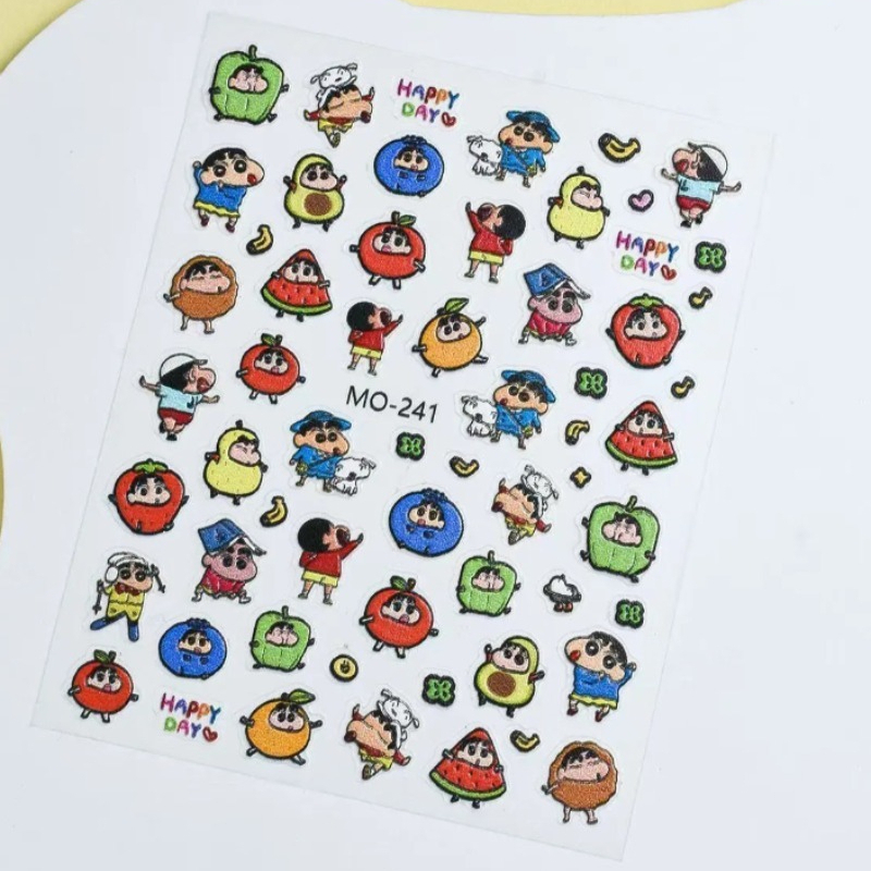 クレヨンしんちゃんクリエイティブ紙グカノートブックエンボスス - Nail Art のレビューと価格
