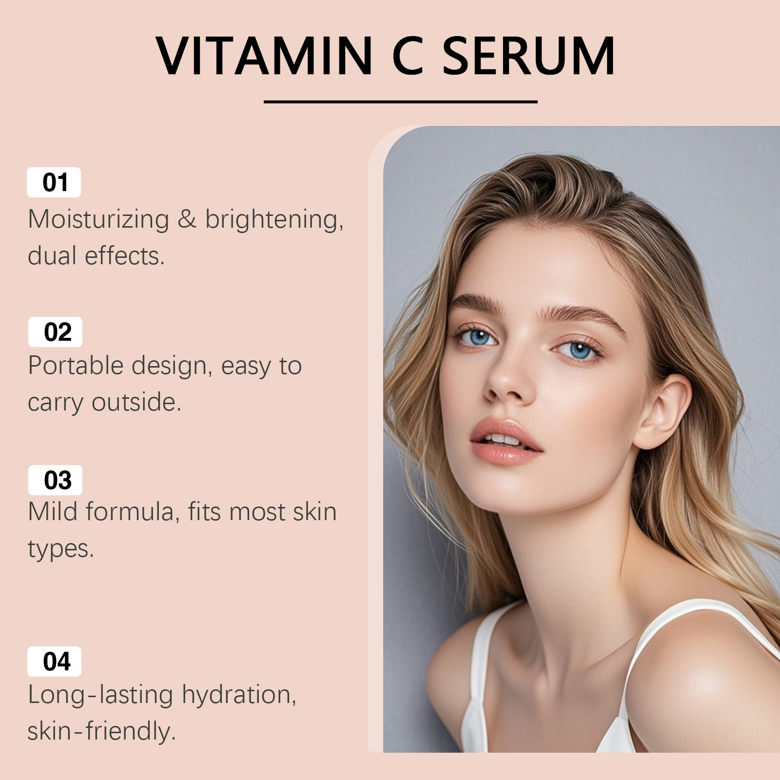 ビタミンC美容液（顔用）ヒアルロン酸配合、美白、シミ対策、ア - Hyaluronic Acid Facial Serum のレビューと価格