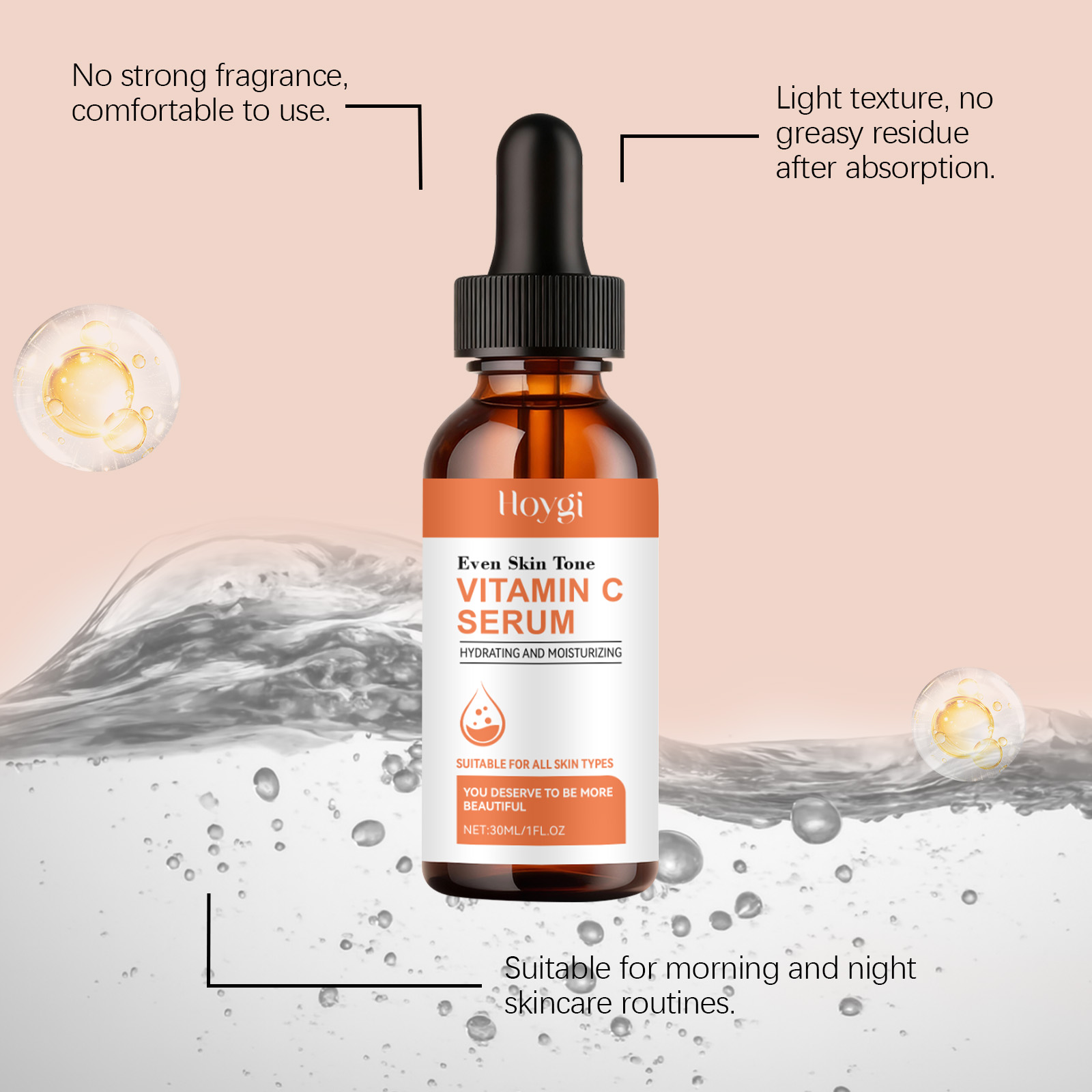 ビタミンC美容液（顔用）ヒアルロン酸配合、美白、シミ対策、ア - Hyaluronic Acid Facial Serum のレビューと価格