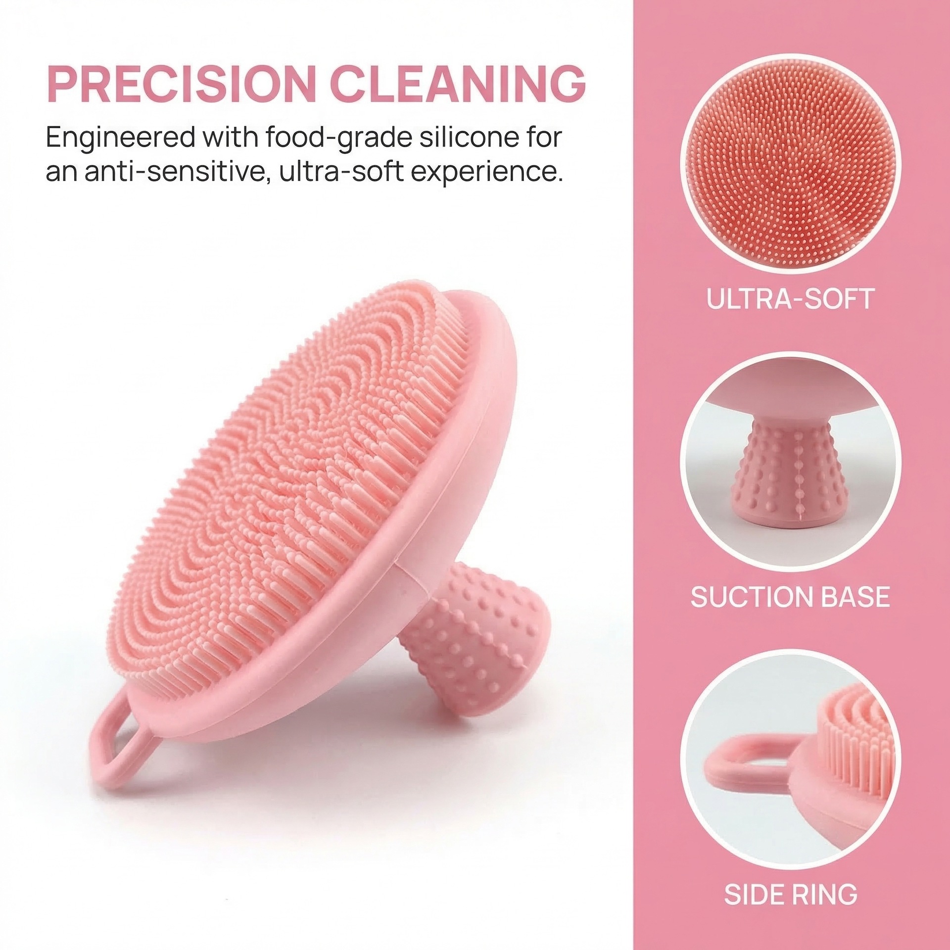 シリコン製洗顔ブラシ、毛穴クリーナーブラシ、スキンシリコンブ - Silicone Face Scrubber Electric のレビューと価格