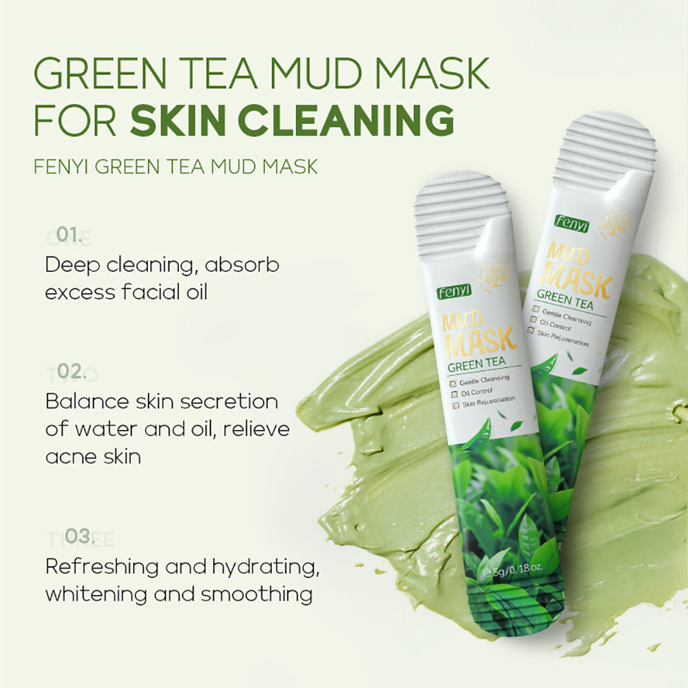 フェニーグリーンティークレイマスク 5g×20個入りボックス - Green Tea Cleansing Clay Mask のレビューと価格